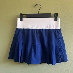 NWOT Prince Blue and White Mini Tennis Skort